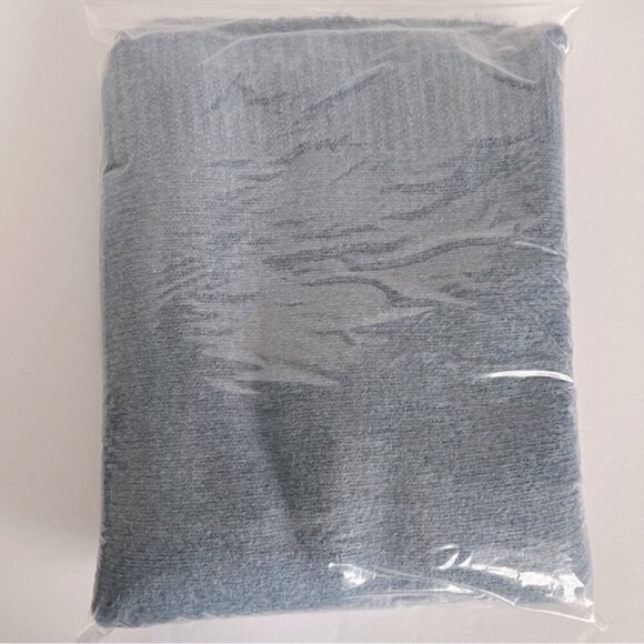 Simons - Ladies Mock-Neck Poncho Sweater - Light Blue. Size: OS. NWT. (1797) - Picture 3 of 8